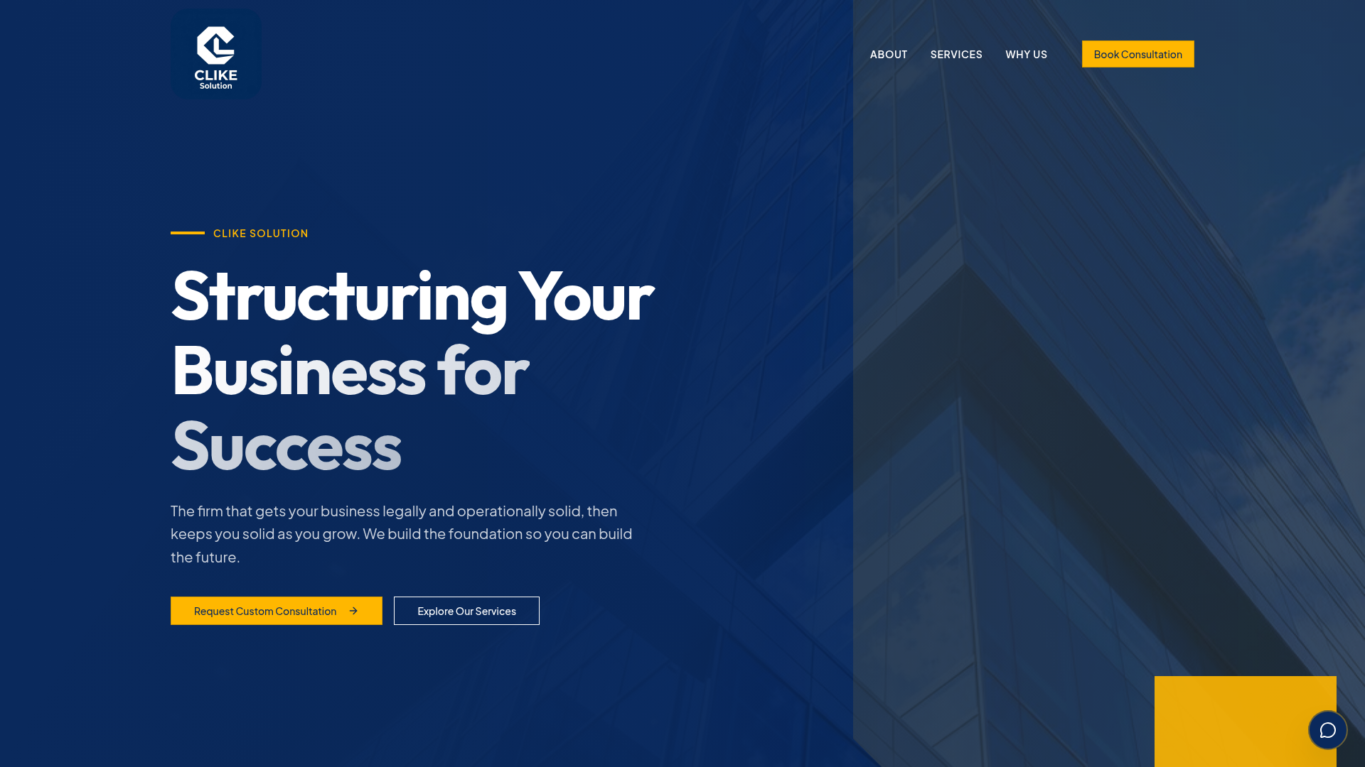 CLIKE Solution – Business Advisory Website